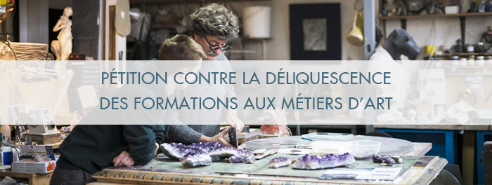 Non à la déliquescence des formations aux métiers d’art !